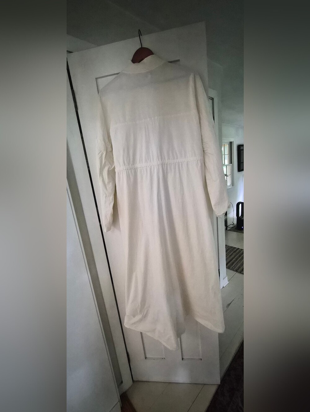 ME+EM Ivory Utility Midi Dress Drawstring Waist Zip Front UK 16 - Picture 5 of 5